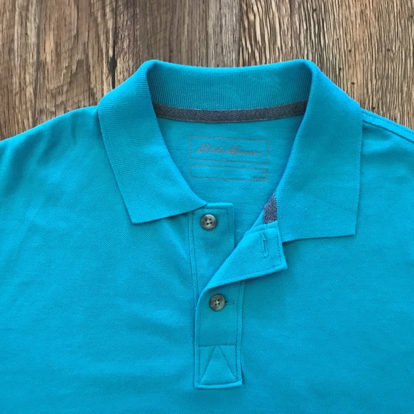Eddie Bauer Men Polo Shirt 100% Cotton Polo T shir - Picture 4 of 8